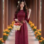 Chân dung quý cô trẻ xinh đẹp với vẻ đẹp thanh lịch trong không gian cổ điển