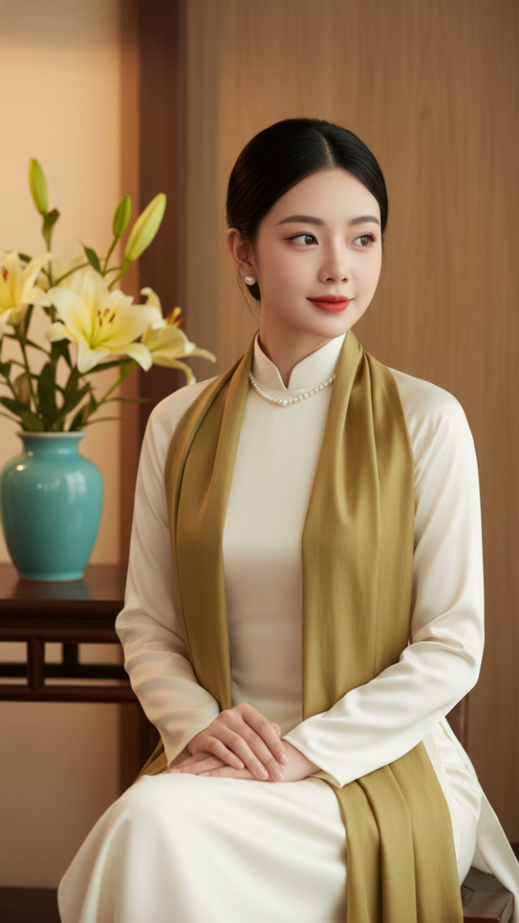 Khám Phá Nghệ Thuật Chân Dung Cổ Điển Á Đông Qua Bức Tranh Của Người Phụ Nữ Trẻ