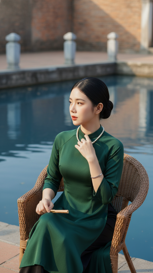 Chân dung thực tế của cô gái trẻ giữa không gian yên bình ven hồ