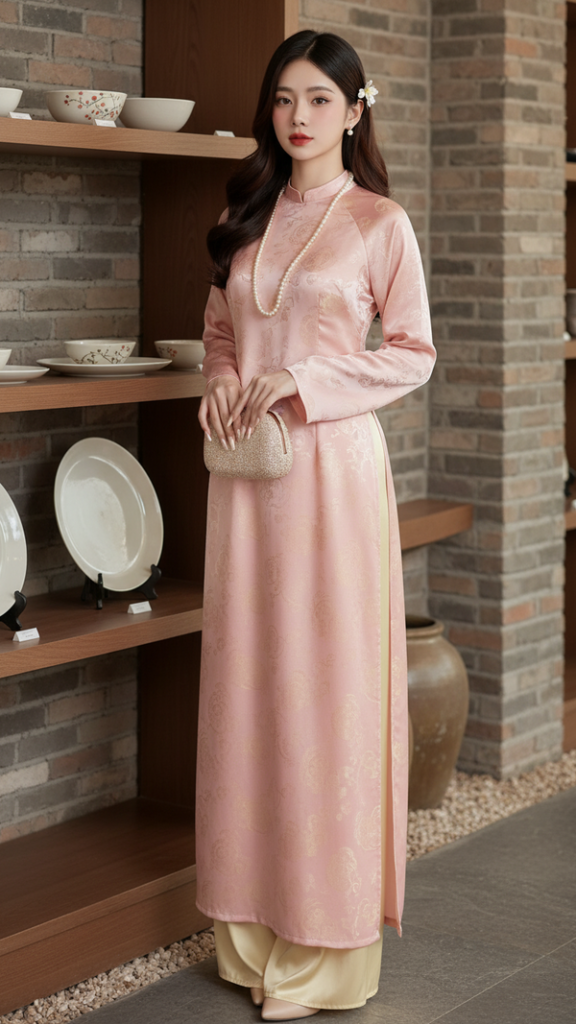 Chân dung siêu thực của cô gái Việt trong trang phục áo dài thanh lịch và trang điểm tự nhiên