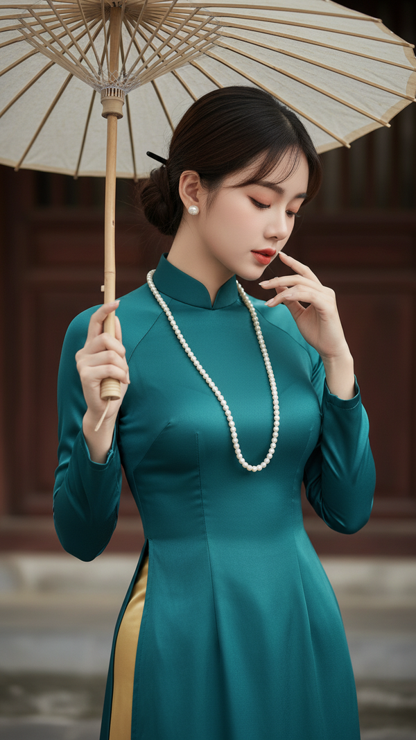 Chân dung phụ nữ Việt Nam trong áo dài cổ điển siêu thực và tinh tế