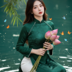 Chân dung nữ sinh modern Ao Dai giữa khung cảnh thơ mộng và tinh tế