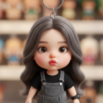 Chân dung thực tế của cô gái nhỏ xinh như mô hình trong cửa hàng phụ kiện dễ thương