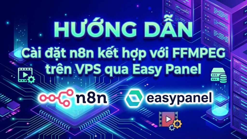 Cách cài đặt n8n kết hợp FFMPEG xử lý video trênVPS thông qua Easy Panel đơn giản cho người không chuyên lập trình