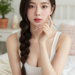 Chân dung gần gũi của cô gái trẻ xinh đẹp với phong cách tự nhiên và hiện đại