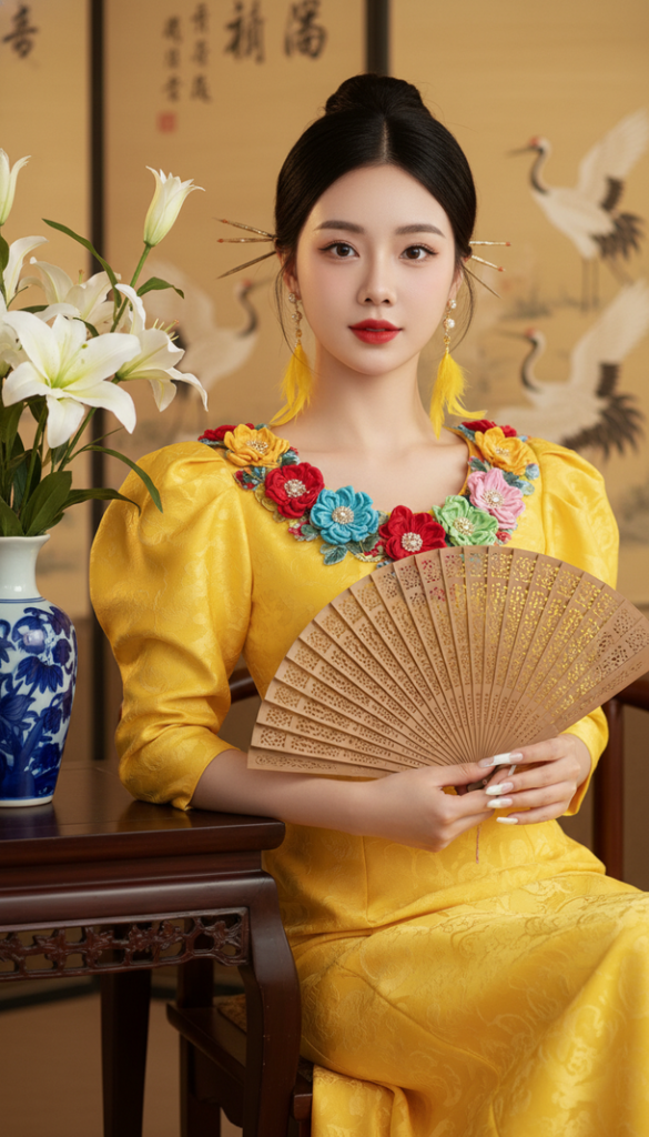 Khám Phá Nghệ Thuật Vẽ Chân Dung Phụ Nữ Trẻ Đẹp Châu Á Với Chi Tiết Tự Nhiên