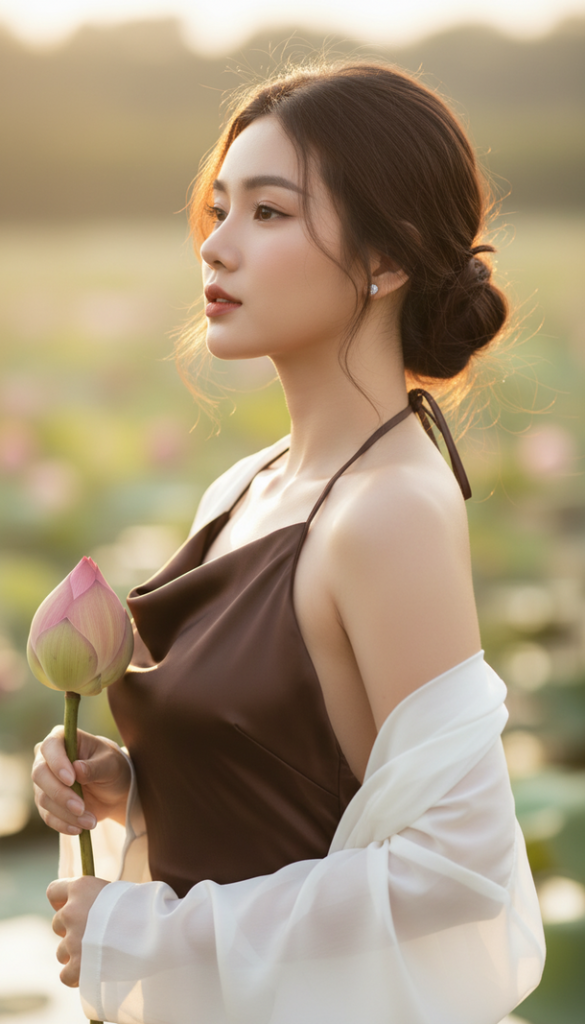 Xây dựng chân dung một cô gái Việt trẻ với nét đẹp thanh lịch và tự tin.