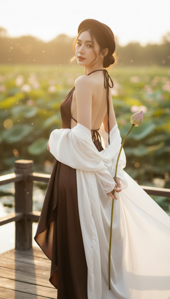 Vẽ Chân Dung Thanh Lịch Của Nữ Giới Với Phong Cách Việt Nam Tươi Đẹp