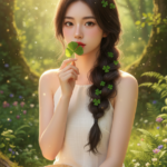 Chân dung nữ sinh xinh đẹp giữa rừng xanh ngập nắng