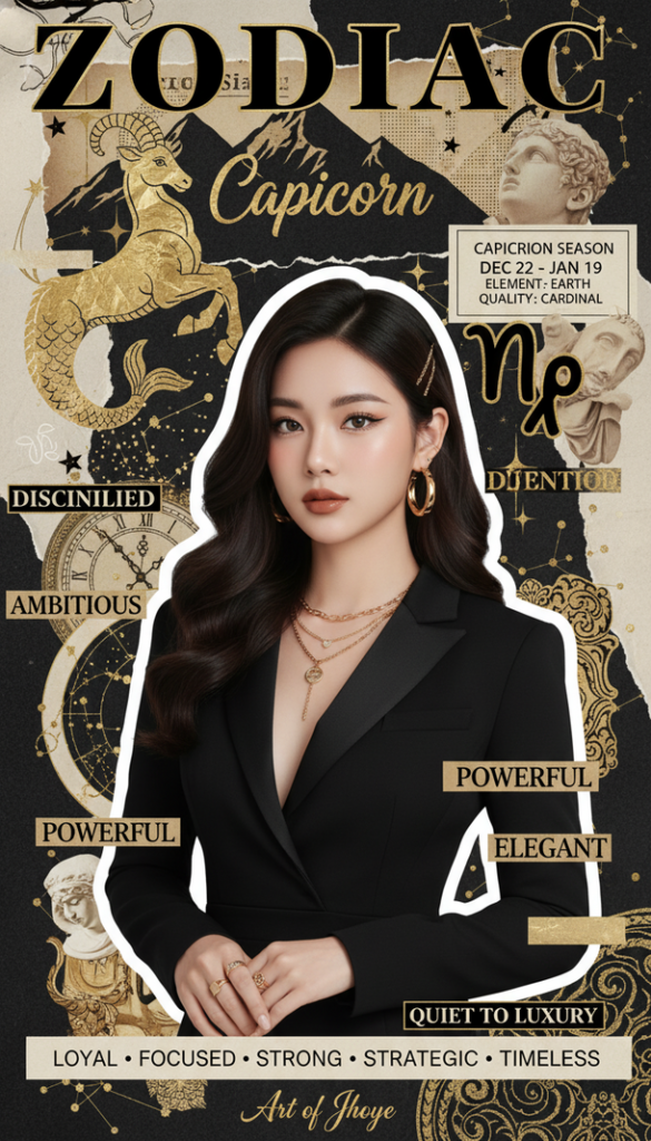 Hóa thân thành nàng thơ Capricorn với poster phong cách độc đáo và tinh tế